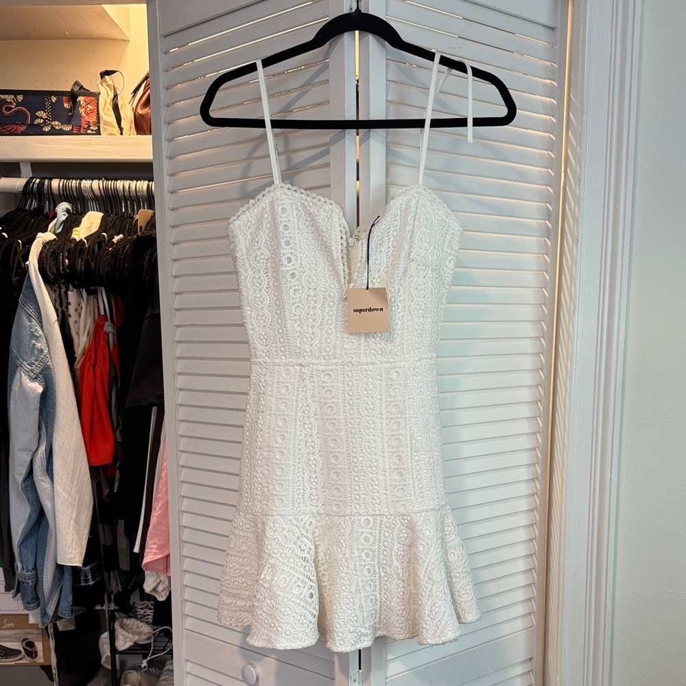 White lace dress